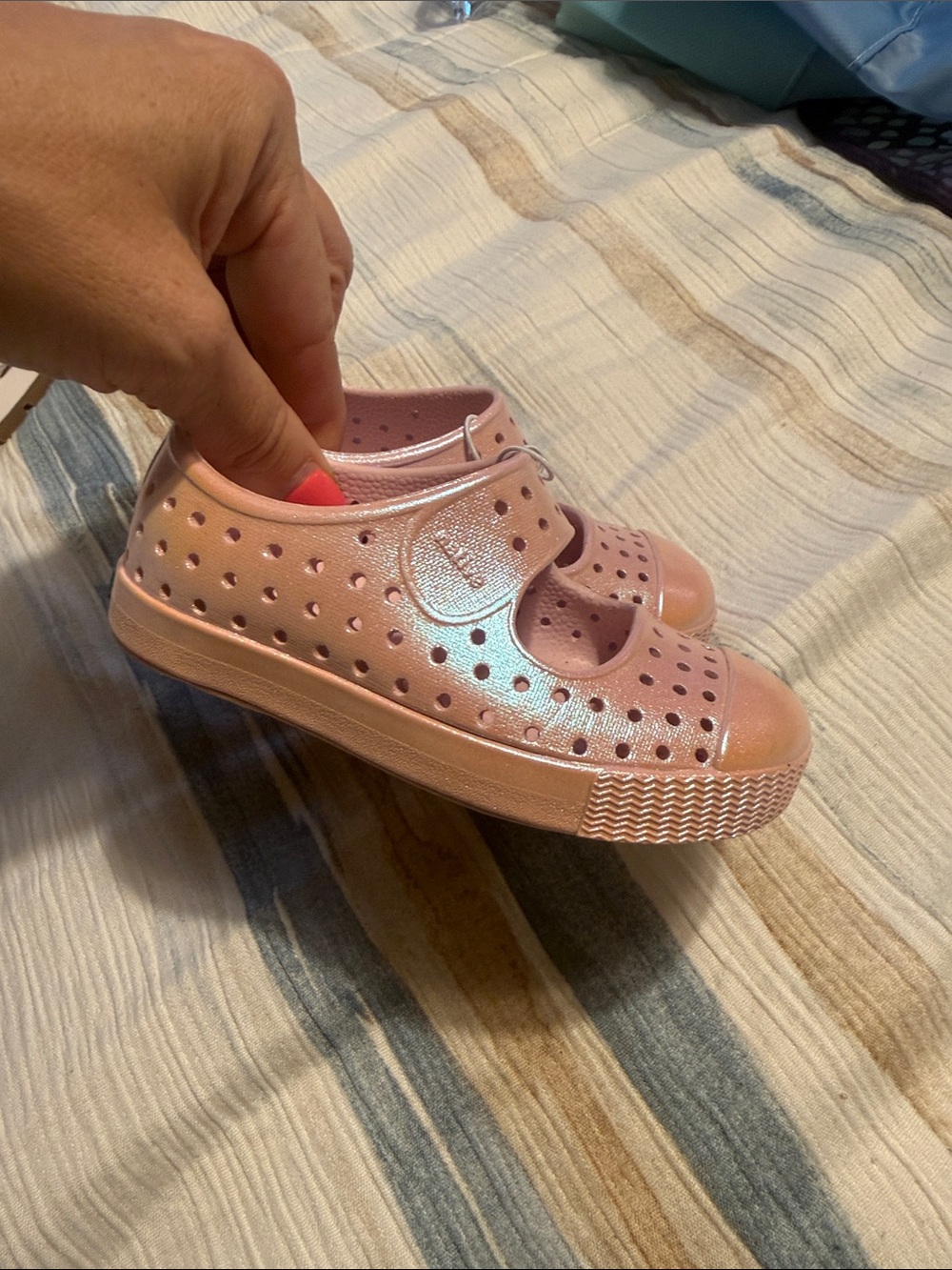 Native Shoes Toddler Jefferson Juniper Iridescent Pink